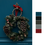 Wreath color palette, holiday color palette, winter color palette, home color palette, pretty